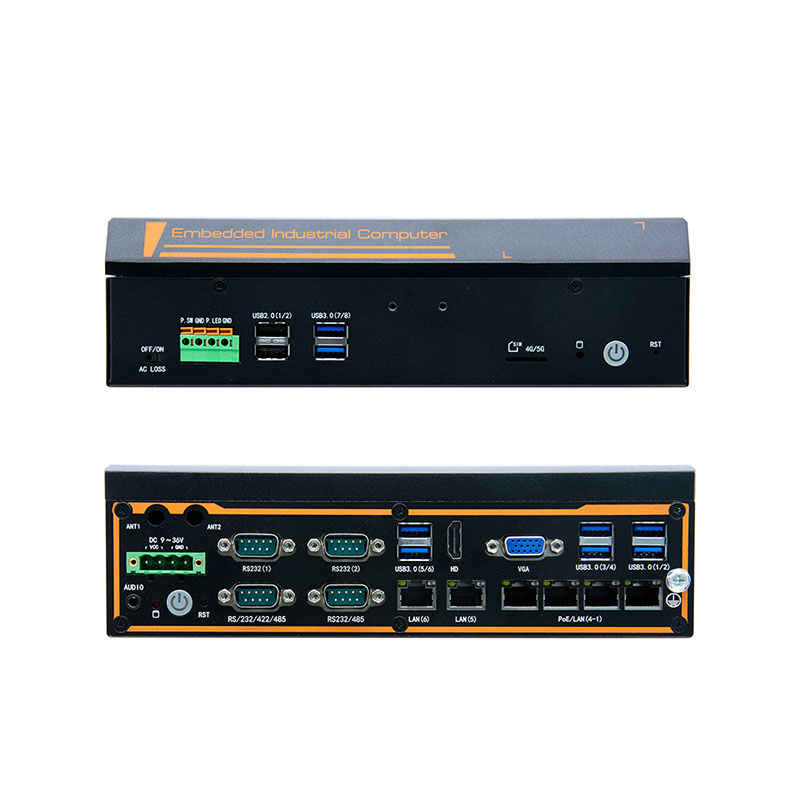 How does the high-performance computing power of a high-performance industrial control host improve industrial automation control efficiency?